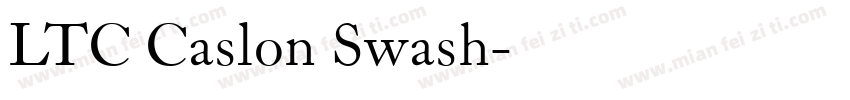 LTC Caslon Swash字体转换